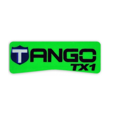 Gron namnskylt till Tango TX1